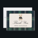 Luxury Teddy Bear Baby Shower Boy Thank You Card<br><div class="desc">Luxury Teddy Bear Baby Shower Boy Thank You Card</div>
