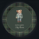 Luxury teddy bear baby shower paper plate<br><div class="desc">It is a baby shower collection</div>