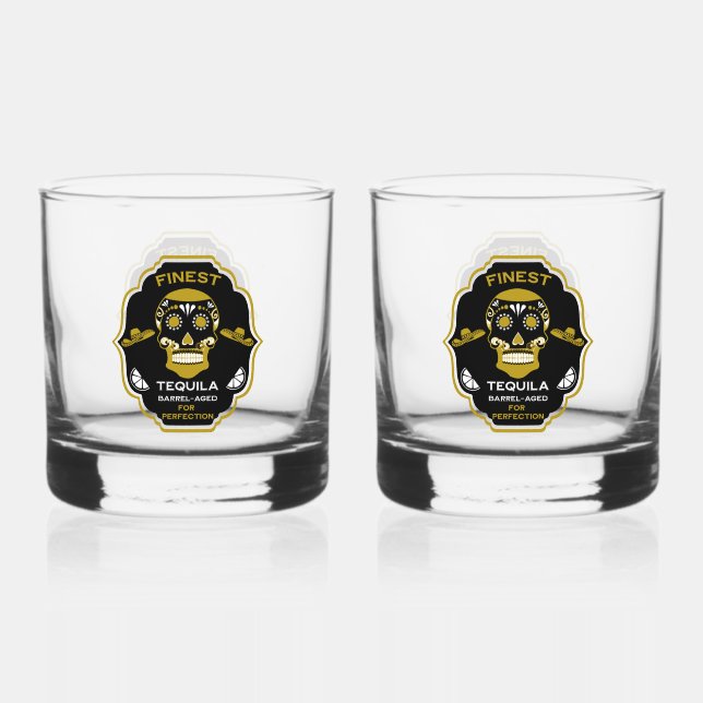 Luxury Tequila Gift Whiskey Glass (Front)