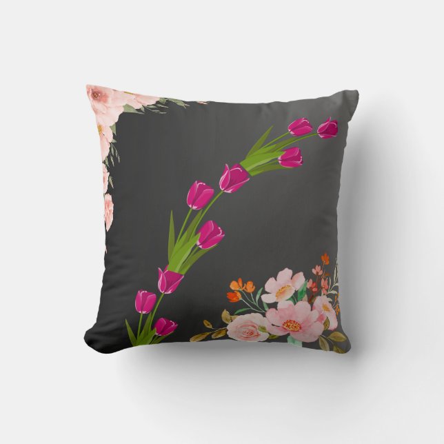 Luxury throw pillow, Decorative bed pillow,  Pillow (Front)