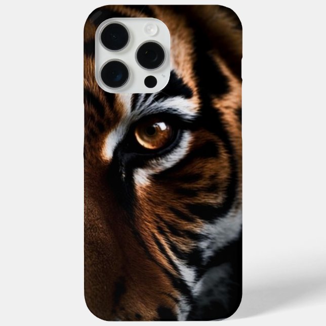 "Luxury Tiger Eye iPhone 15 Pro Max Coque - (Verso)