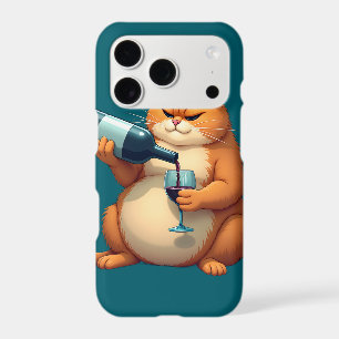 Luxury Tipsy Cat Modern Art Illustration
