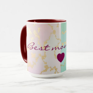 Luxury Trendy Blush Pink Soft Mint Gold Collection Mug