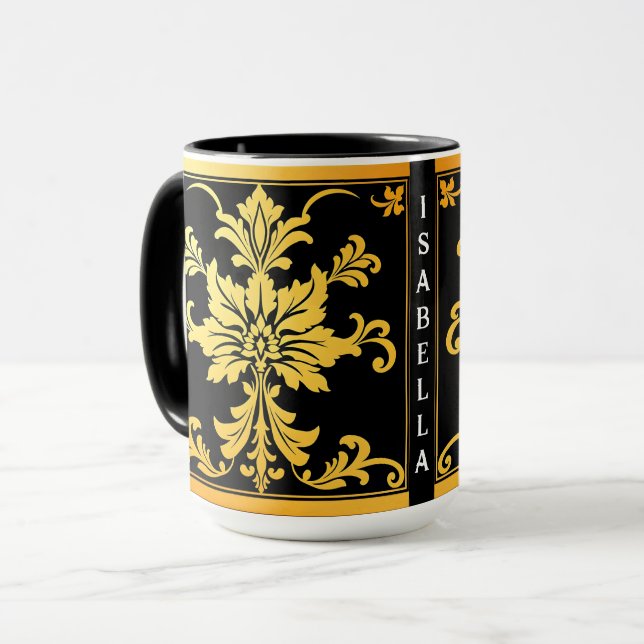 Luxury Trendy Elegant Floral Collection Mug (Front Left)
