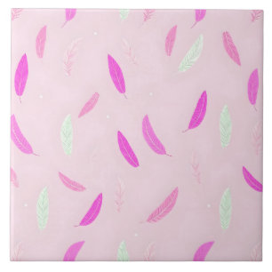 Luxury Trendy Feathers Boho Collection Tile