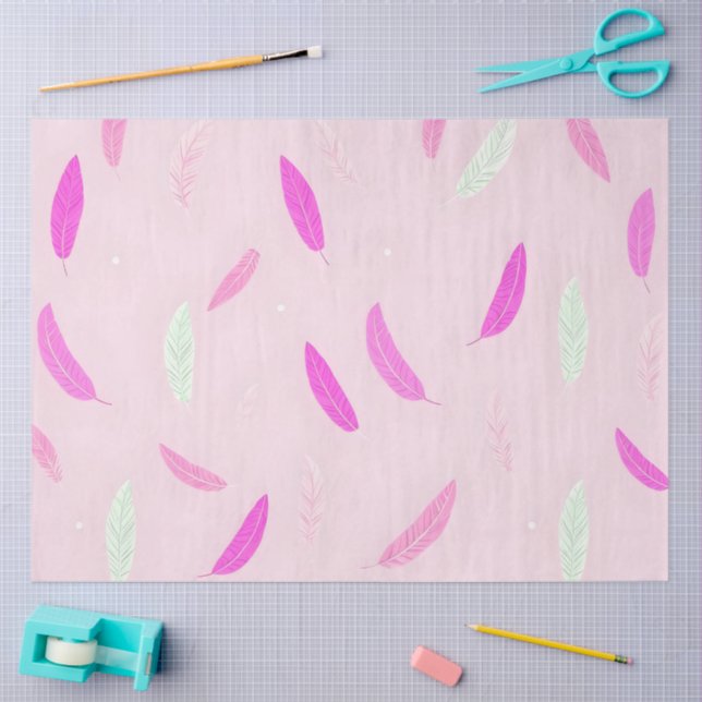 Luxury Trendy Feathers Boho Collection Tissue Paper (Craft)