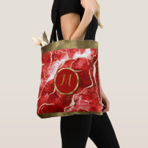 Luxury Trendy Red ,Gold, Pink Faux Agate 