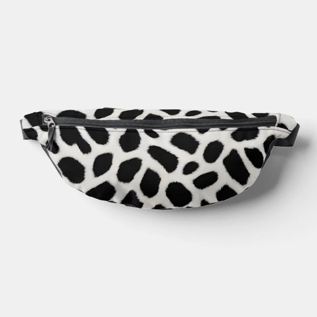 Luxury Trendy White Leopard Elegant Collection Fanny Pack (Lay Down)