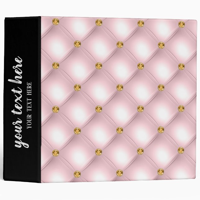 Luxury Tufted Texture Binder (Front/Spine)