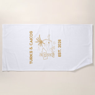 Luxury Turks Caicos Grace Bay Beach Shirt Towel