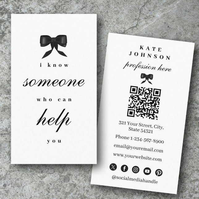 Luxury Unique Elegant QR Code Social Media Business Card (Luxury Unique Elegant QR Code Social Media Business Card)