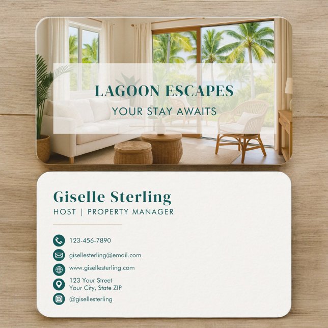 Luxury Vacation Rental QR Code Business Card (Creator Uploaded)