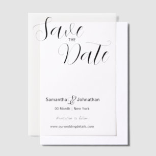 Luxury vellum photo overlay script  vellum invitations