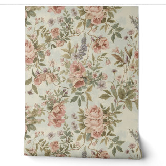 Luxury Vintage British Classic Floral Countryside Wallpaper