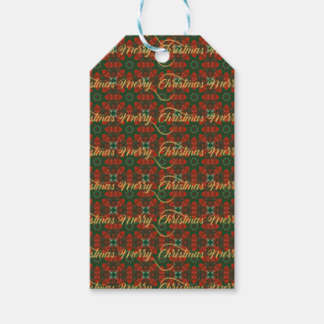 Luxury Vintage Christmas Gift Tag (Front)
