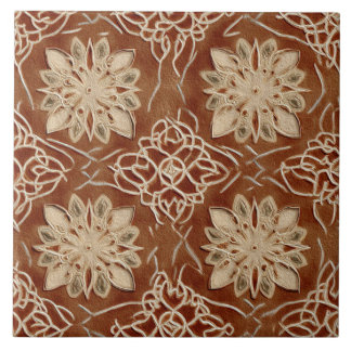 Luxury Vintage Islamic Geometric Sand Terracotta Tile