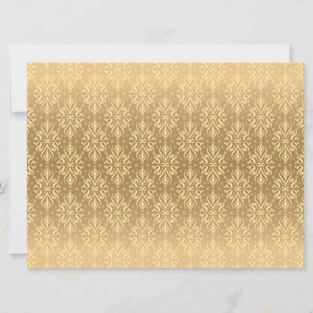 Luxury Vintage Pattern 2 Save The Date (Front)