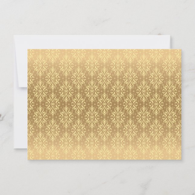 Luxury Vintage Pattern 2 Save The Date (Front)