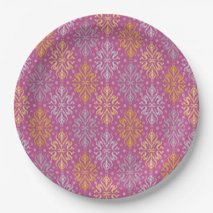Luxury Vintage Pattern Paper Plate