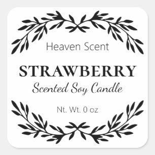 Luxury Vintage Scented Soy Candle Labels