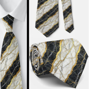 Luxury w/ Confidence   B&W + Gold Wedding & Event  Tie
