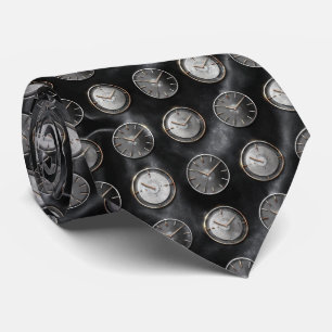 Luxury Watch Dial Pattern Tie