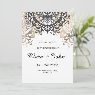 Luxury Wedding Invitation, Elegant Minimalist Wedd Invitation