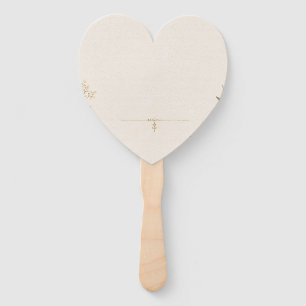 Luxury Wedding Invitation – Minimalist Ivory Hand Fan