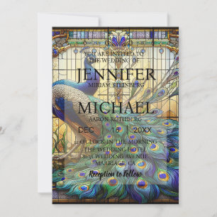 Luxury Wedding: Majestic Peacock Invitations