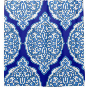 Luxury white-blue, Turkish ornament.