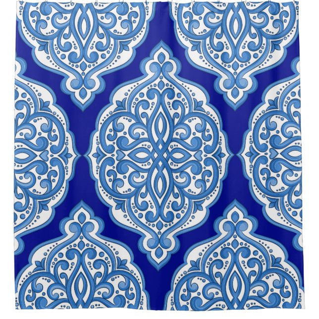Luxury white-blue, Turkish ornament. (Front)