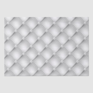 Luxury White Diamond Tufted Pattern Tissue Paper