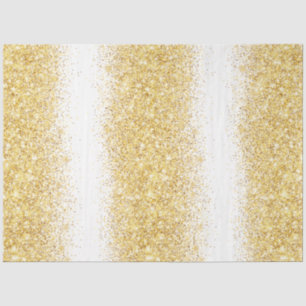 Luxury White Gold Glitter Tissue Paper
