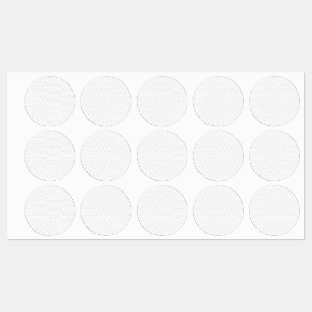 Luxury White Monogram Seal Sticker (Sheet)