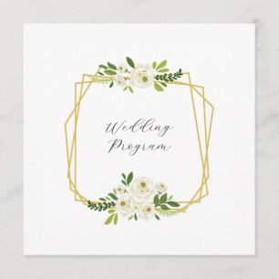 Luxury White Rose Floral Frame Program