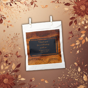 luxury wild snake skin animal wedding favour bag