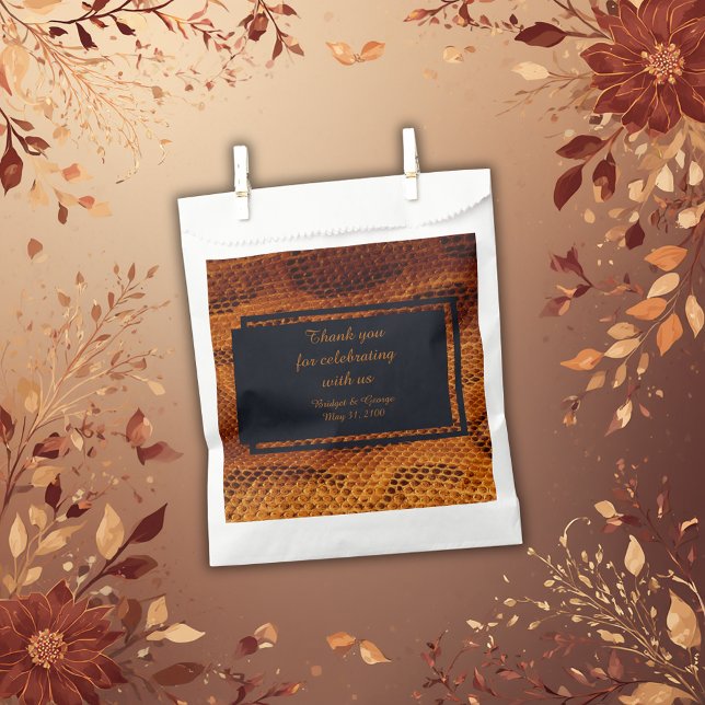 luxury wild snake skin animal wedding  favour bag (Creator Uploaded)