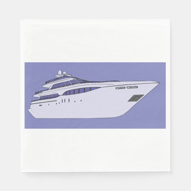 Luxury Yacht Napkin (Front)