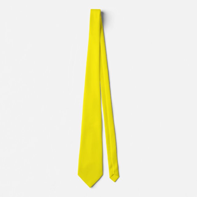 Luxury Yellow Statement Tie (Front)