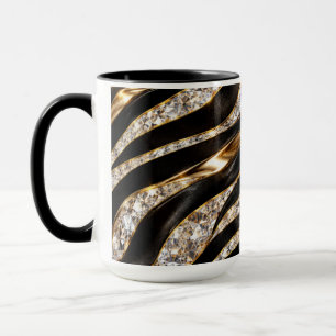Luxury Zebra Crystal Animal Print Mug