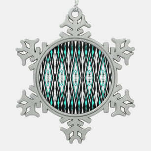 Luyu ~ Wild Dove Snowflake Pewter Christmas Ornament
