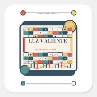 Luz Valiente Visual Culture Studio Square Sticker