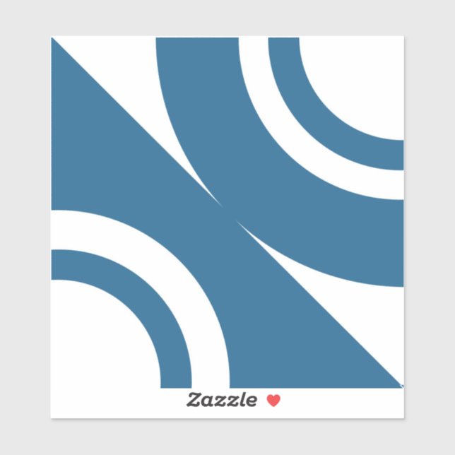 Luza Geometric Modern Ceramic Tile - Blue (Sheet)