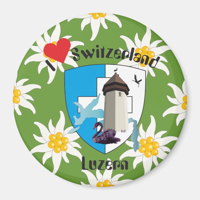 Luzern Schweiz Magnet (Front)
