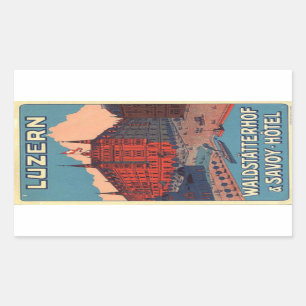 Luzern Waldtatterhof and savoy hotel Sticker