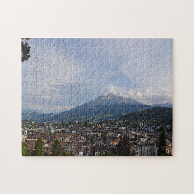Luzerne, la Suisse et bâti Pilatus - puzzle (Horizontal)