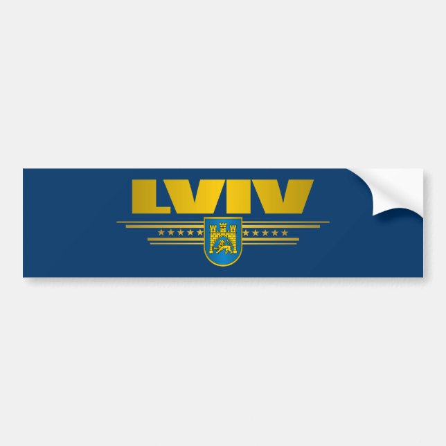 Lviv COA Bumper Sticker (Front)