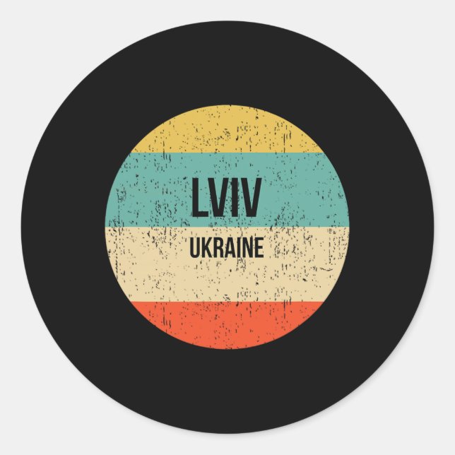 Lviv Ukraine 3  Classic Round Sticker (Front)