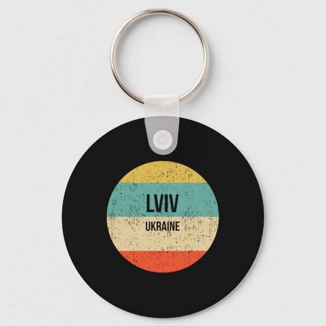 Lviv Ukraine 3  Keychain (Front)