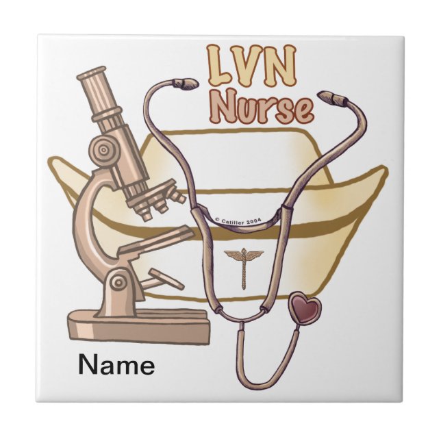 LVN Nurse Collage custom Nurse tile (Front)